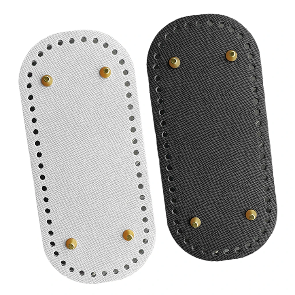2x Leather DIY Knitting Bags Bottom Mat Pad Bag Shaper Cushion Pad Insert Replacement Bag Making Accessory 2x Leather DIY Knitting Bags Bottom Mat Pad Bag Shaper Cushion Pad Insert Replacement Bag Making Accessory