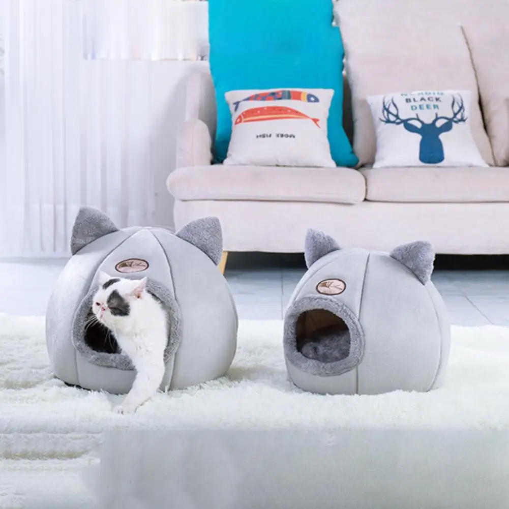 DoPet собаки кошки гнездо со съемной моющейся подушкой Pet Puppies дом кровать теплый короткий плюшевый гнездо для зимы поддержка дропшиппинг