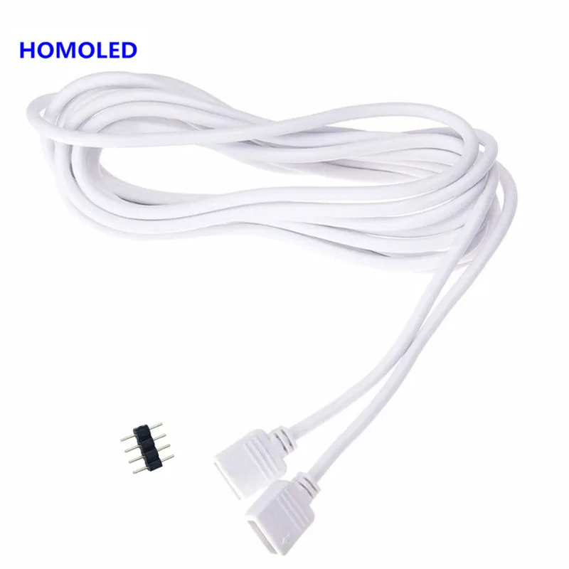 30cm 50cm 100cm 150cm 200cm 250cm 300cm 500cm 4 Pin 3528 RGB 5050 conector para tira de LED de alambre de Cable de extensión hembra extender Cable