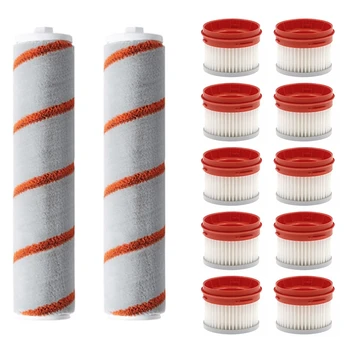 

12PCS Roller Brushes Hepa Filter Replacements for Xiaomi Dreame V9 Cordless Handheld Vacuum Cleaner