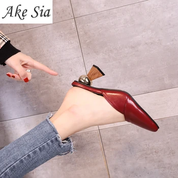 

2020fashion womens shoes heels pointed feet luxury shoes women designers design Strange Style comfortable Suede insole PU Dress