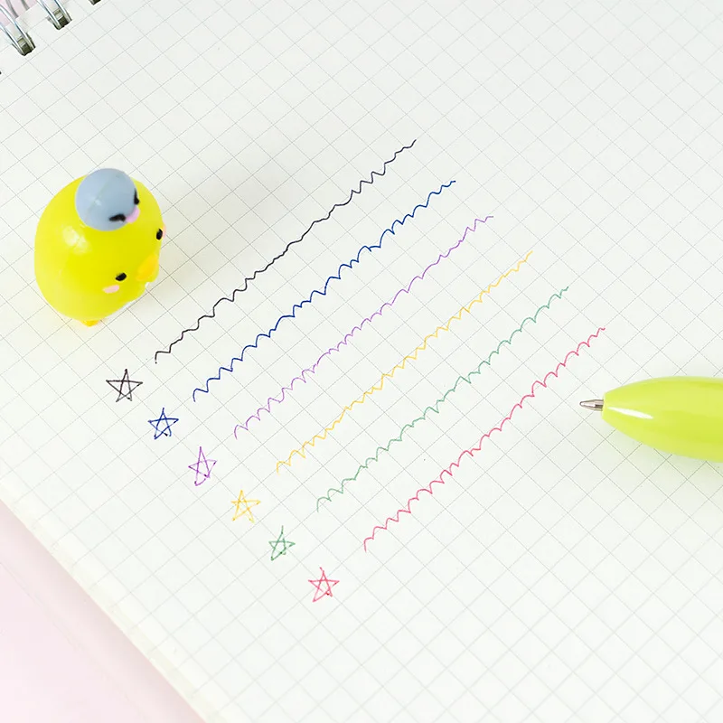 Милые милые Sumikko Gurashi Мультяшные 6 цветов короткая и толстая шариковая ручка