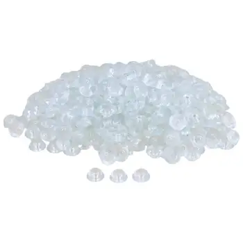 

400PCS 15x6x8mm Round Soft Rubber Anti-slip Foot Pads Chair Table Pads