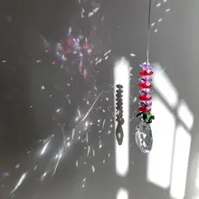 Высокое качество Прозрачный 50 мм Хрустальная граненая люстра призмы СТЕКЛО Suncatcher для наружной двери Рождественская елка Haning украшения