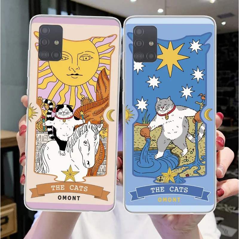 Чехол Tarot для телефона Samsung S20Ultra мультяшный Кот силиконовая задняя крышка S20 S7 Edge S8