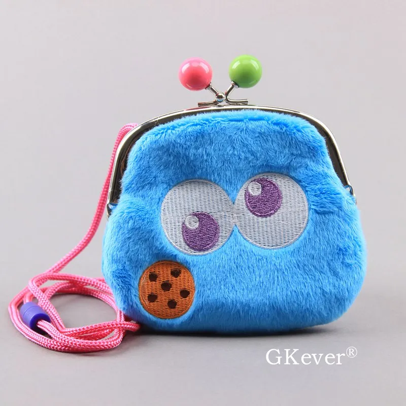 Cookie Monster Abby Cookie Monster 5 стилей мини кошелек Снэк мешок большая птица Монета Сумка Прекрасный Улица Сезам Элмо подарок для девочек 12 см - Цвет: Cookie Monster