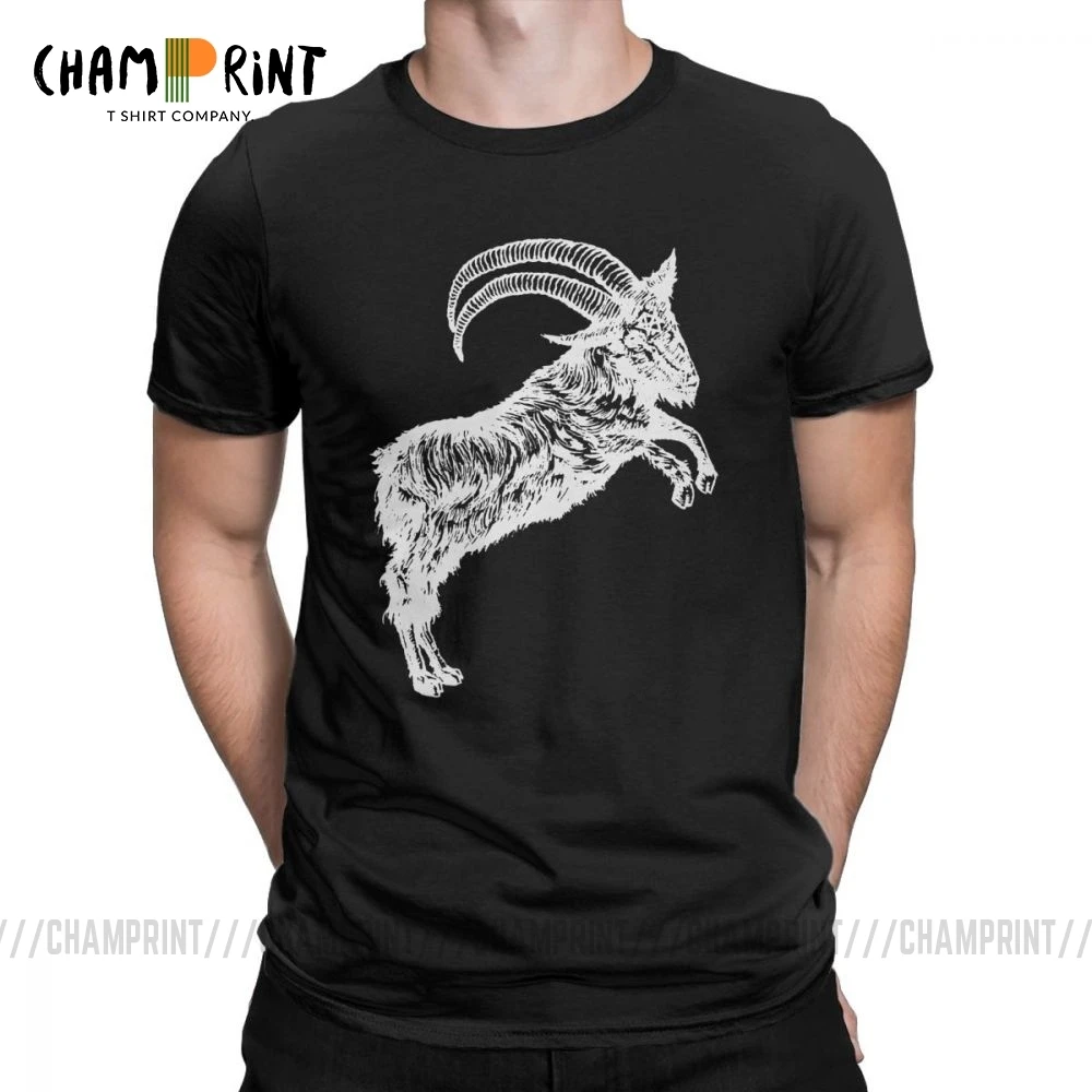 Do What Thou Wilt T-Shirts for Men Baphomet T Shirt Vintage Witchcraft Pure Cotton Tee Adult Satanism Paganism Tops |