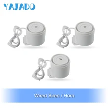 YAJADO Mini Wired Siren Kit for Home Security Alarm System Alarm Speaker Accessories Burglar Alarm 110dB Horn YAJADO Mini Wired Siren Kit for Home Security Alarm System Alarm Speaker Accessories Burglar Alarm 110dB Horn
