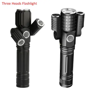 

Zoomable Tactical LED Flashlight T6 Outdoor Night Riding Lighting Rechargeable 18650 Battery Power LED Torch with 5 Light Modes