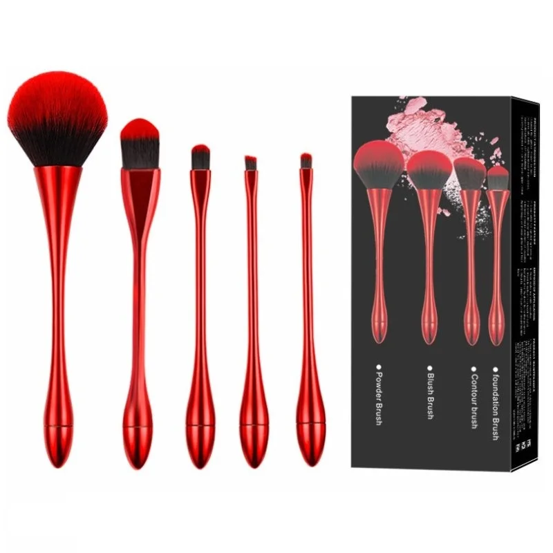 Makeup Brush For Foundation Powder Blush Eyeshadow Brush Concealer Brush Lip Eye Makeup Cosmetics Brush Beauty Tools 5 pcs/set