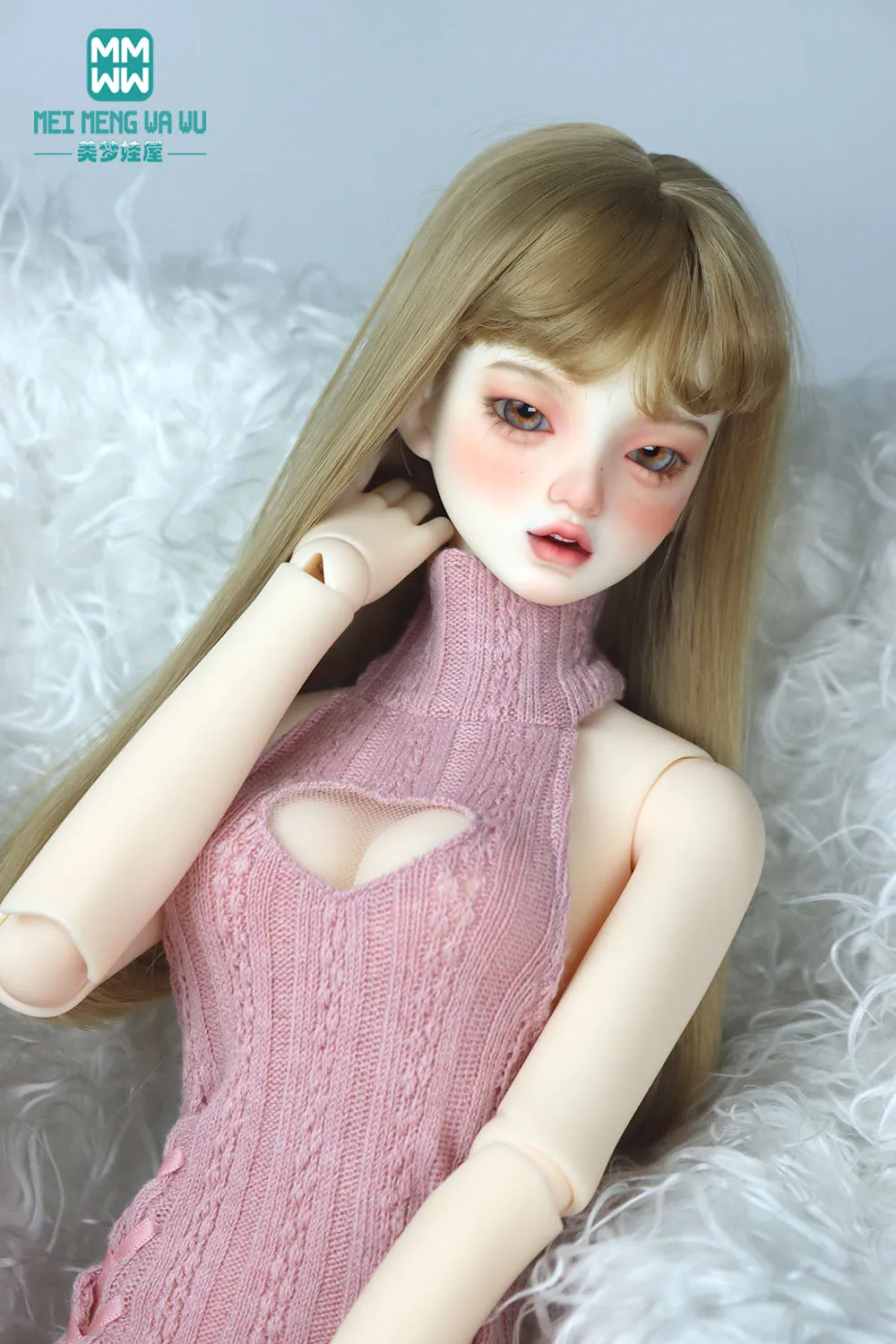

43-75cm 1/3 big bust and uncle BJD clothe Toys spherical joint doll accessories Fashion open back sweater Arm sleeve Girl's gift