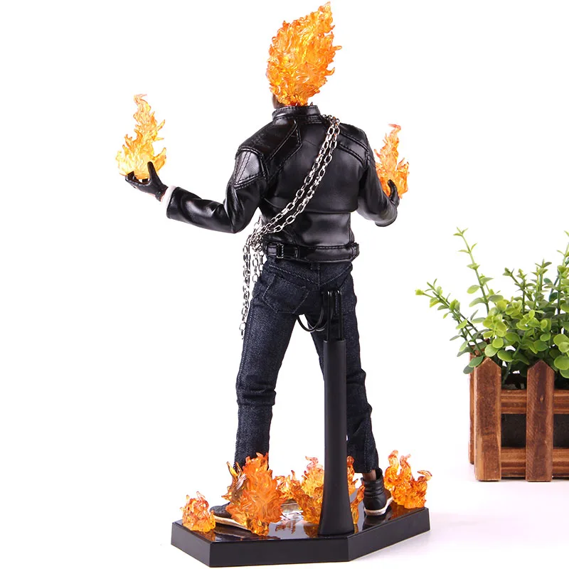 Marvel агенты щита фигура 1/6 масштаб TMS005 Ghost Rider фигурка ПВХ Коллекционная модель игрушки с светодиодный светильник подарок