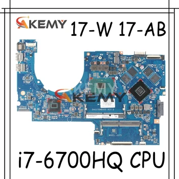 

For HP 17-W 17-AB Laptop Motherboard DAG37AMB8D0 857389-601 857389-501 With SR2FQ i7-6700HQ CPU GTX960M 4G