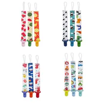 Clip de chupete de dibujos animados para niños, accesorios de alimentación para recién nacidos, Material cómodo y bonito