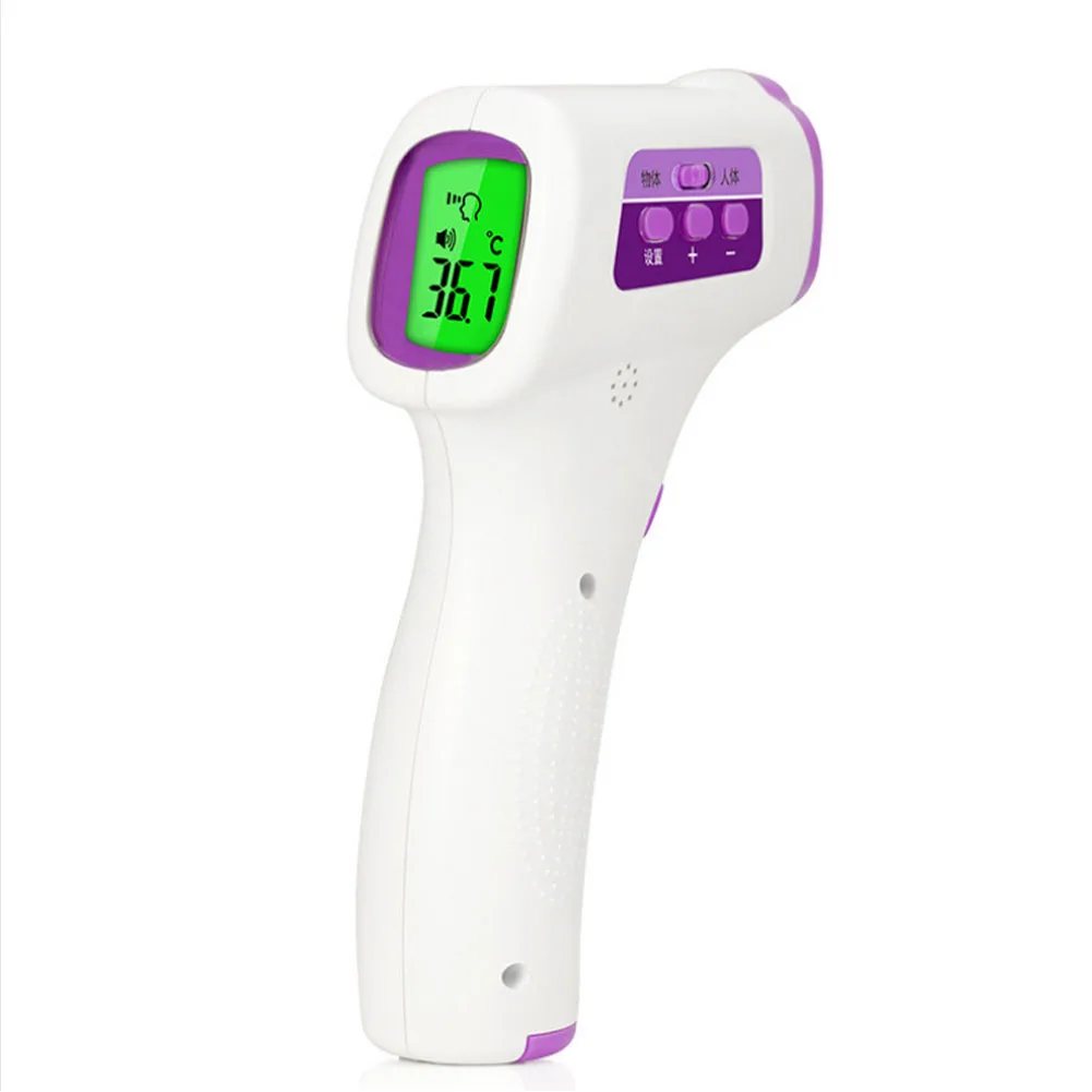 

Fever Monitor Infrared Thermometer With LCD Backlight Ear Forehead Non Battery Operated Object Temperature Handheld