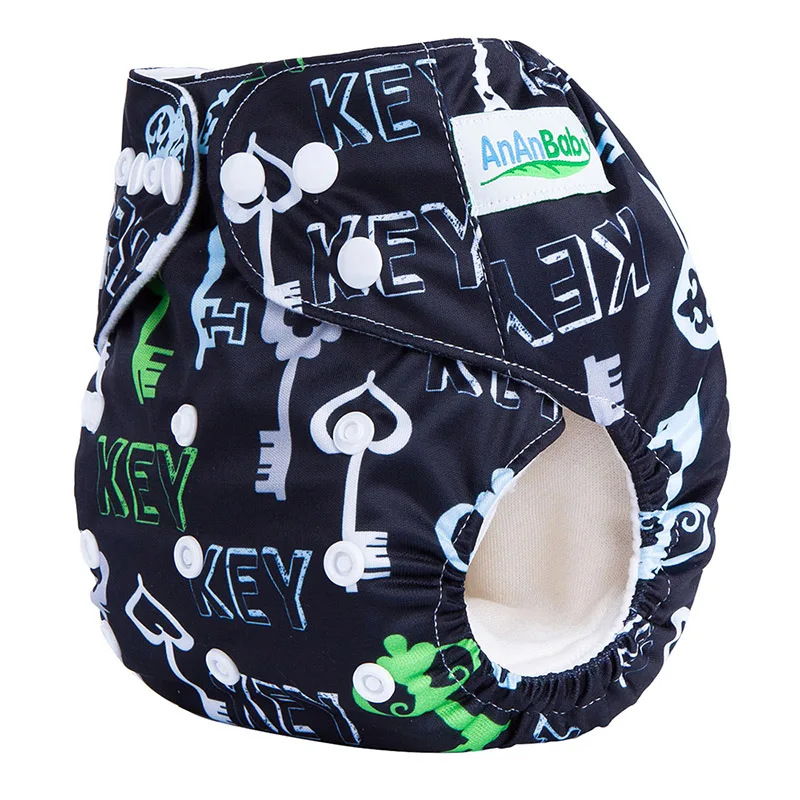 AnAnBaby Digital Meraid Reusable Pocket Diaper Cover Waterproof Baby Cloth Diapers ECO Cloth Nappy Suit 0-3years 3-13kg F Series