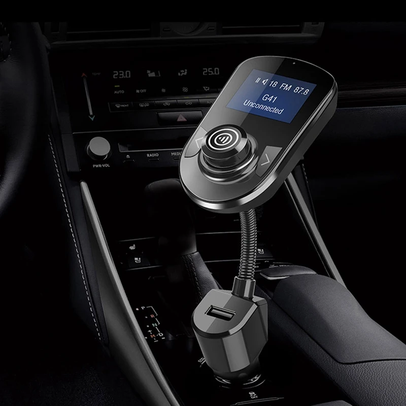 Новинка-Bluetooth fm-передатчик для автомобиля, беспроводной автомобильный fm-передатчик, Радио адаптер, автомобильный комплект с дисплеем 1,77 дюйма, поддерживает Tf/Sd карты a