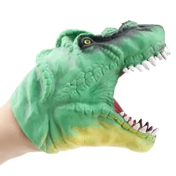 

1pcs Soft Vinyl PVC Dinosaur Hand Puppet Soft TPR Dinosaur Tyrannosaurus Hand Puppet Figure Toys Gloves Children Toy