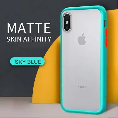 ERHY-Sky blue Противоударный прозрачный Гибридный Силиконовый чехол для телефона iPhone 11 Pro Max X Xr Xs Max 8 7 Plus 11 Фирменная прозрачная мягкая задняя крышка - Цвет: ERHY-Sky blue
