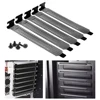 5pcs 120x20x12mm Hard Steel Black Mesh PCI Chassis Slot Covers Bracket Dust Filter With Screws Blanking Plate For PC Computer ► Photo 2/6