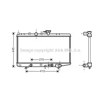 

Radiator cooling system AUTOMATIC \ Kia Rio 1.6-02 AVA QUALITY COO