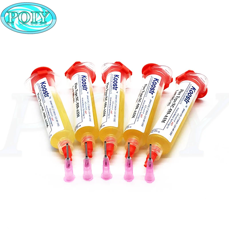 Паяльная паста Amtech NC 559 ASM 10CC 100% Clean BGA PCB IC паяльная пастообразный флюс игла для