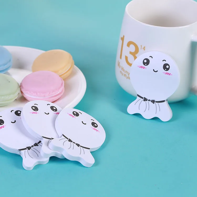 Креативные блокноты для записей милые белые новые солнечная кукла Post It Sticky Notes