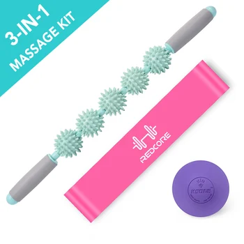 

Spiky Massage Balls Muscle Roller Massage Stick Lacrosse Ball Loop Resistance Band Set Strength Training Fitness Gym Equipment