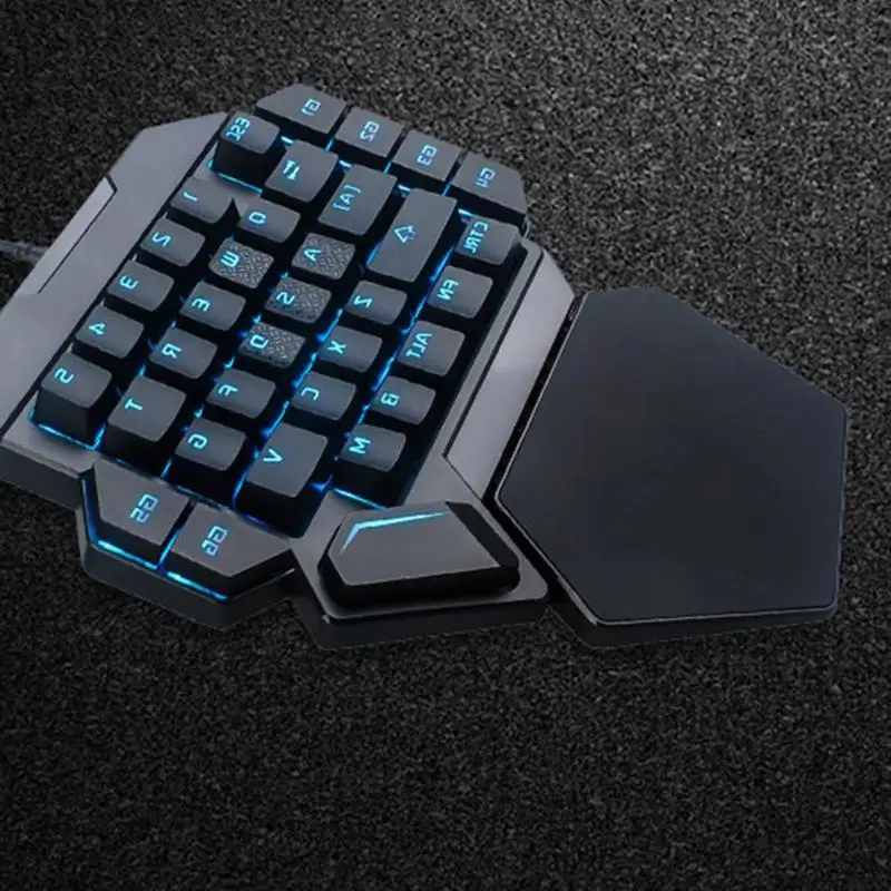 MeterMall ABS Материал K50 Проводная USB клавиатура с одной рукой макро определение Механическая игровая клавиатура эргономичный дизайн клавиатура