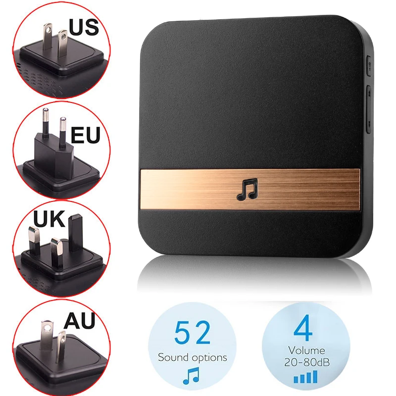 AC 110-220 В умный Внутренний дверной звонок беспроводной Wi-Fi для видео | Безопасность