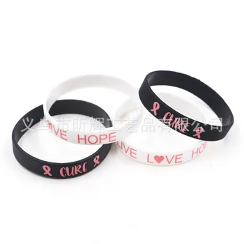 

New arrival fashion jewelry love hope live silicone bracelet rubber energy fans best gift bangle
