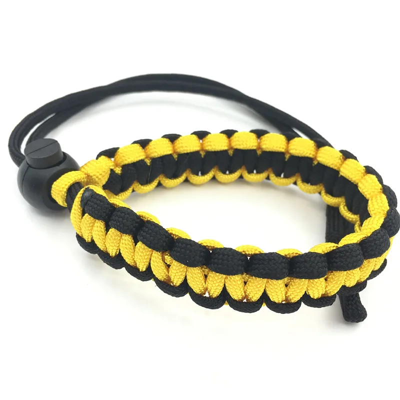 Yellow Новейший ремешок для цифровой камеры ремешок для камеры ручной захват Паракорд плетеный браслет для Nikon Canon sony Pentax Panasonic DSLR - Цвет: Yellow