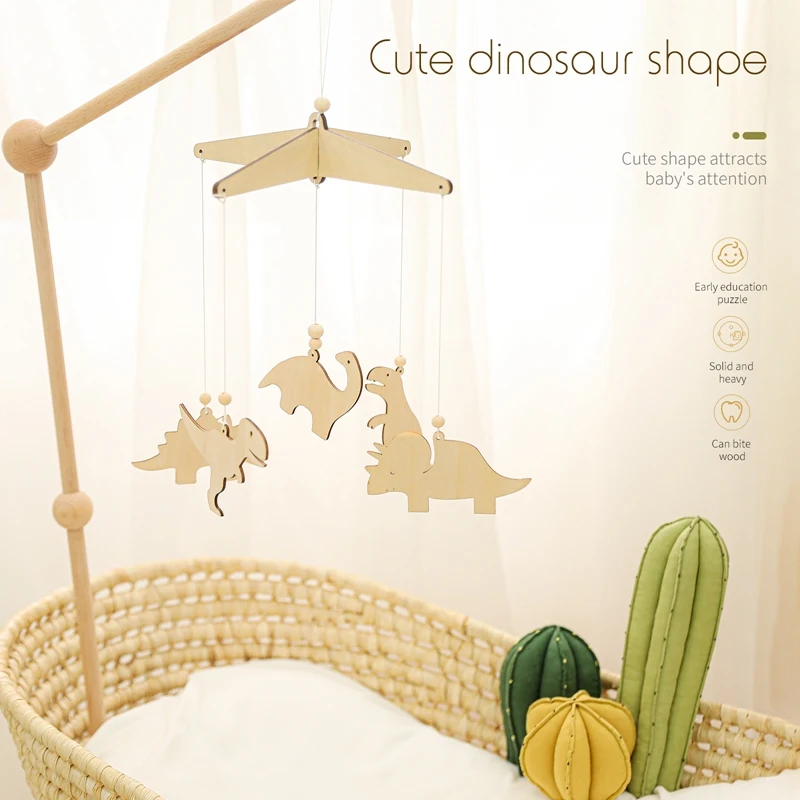 

Детская кроватка деревянная кровать динозавра колокольчик погремушка игрушки деревянная палатка подвесные украшения для детей Подарки для новорожденных Декор для детей игрушки для малышей