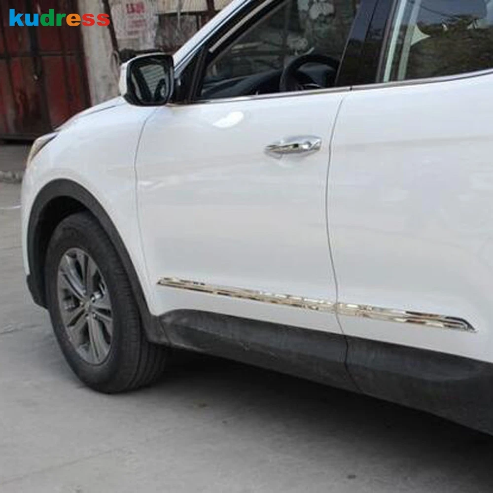 Для Hyundai Santa Fe IX45 2013 2014 2015 хромированная Автомобильная обшивка боковой двери