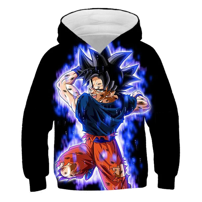 Dragon Ball Z Kids Boys Pullover Hoodie Super Saiyan Teens Sweatshirt Coat Gift 