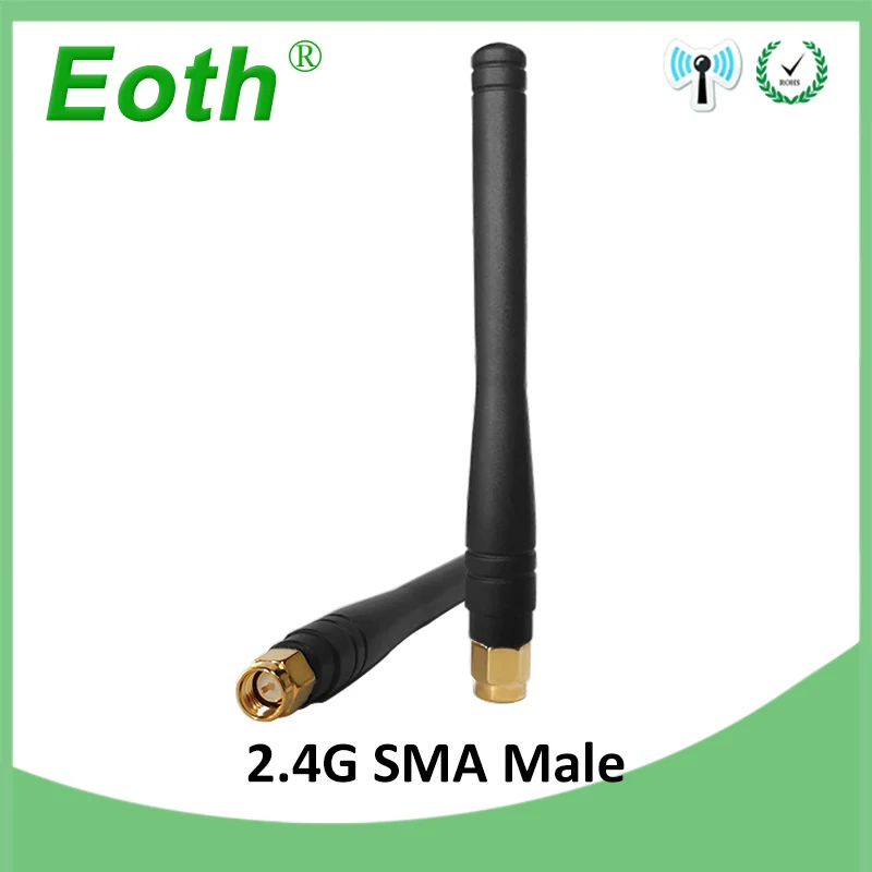 2 шт 2,4 ГГц антенна wifi SMA разъем 3dbi антенна 2,4 ГГц антенна wi fi 2,4 г Антенна для беспроводной wi-fi роутера антенны