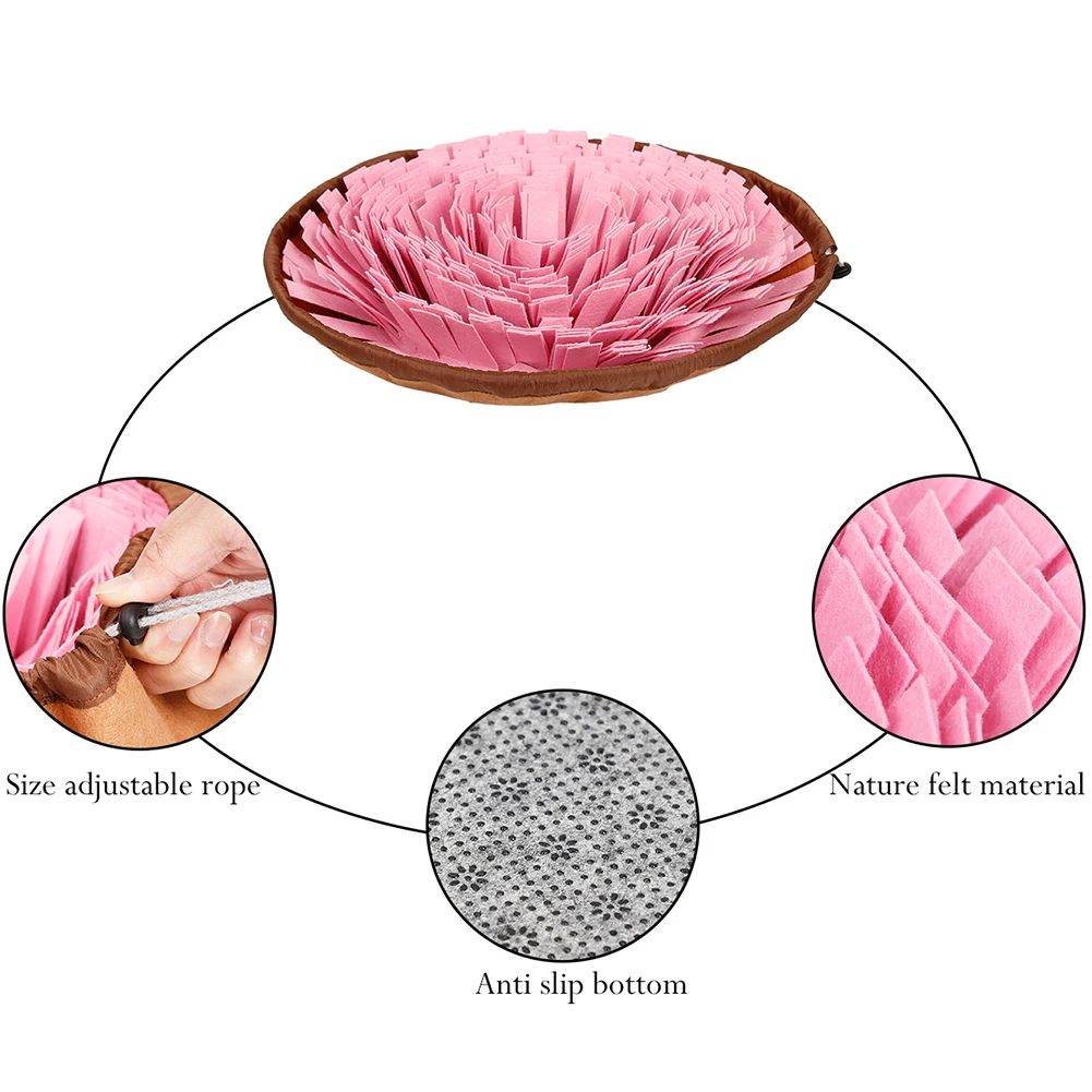 Собака, обучение обонятельные коврик Еда медленно Кормление снять стресс ПЭТ Одеяло игрушка