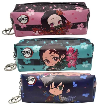 

1Pc Anime Demon Slayer Kimetsu No Yaiba Pencil Case Cute Zipper Large Capacity Pencil Bag Pencil Box Kids Stationery Gift