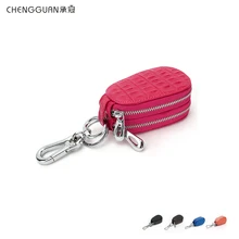 Fashion quality chengguan CL2388 genuine leather Crocodile pattern Car keypack men women car key bag Keychain Key Wallet