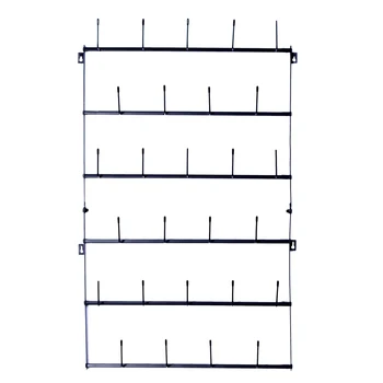 

Wall Mounted Home Storage Mug Hooks with 6-Tier Display Organizer