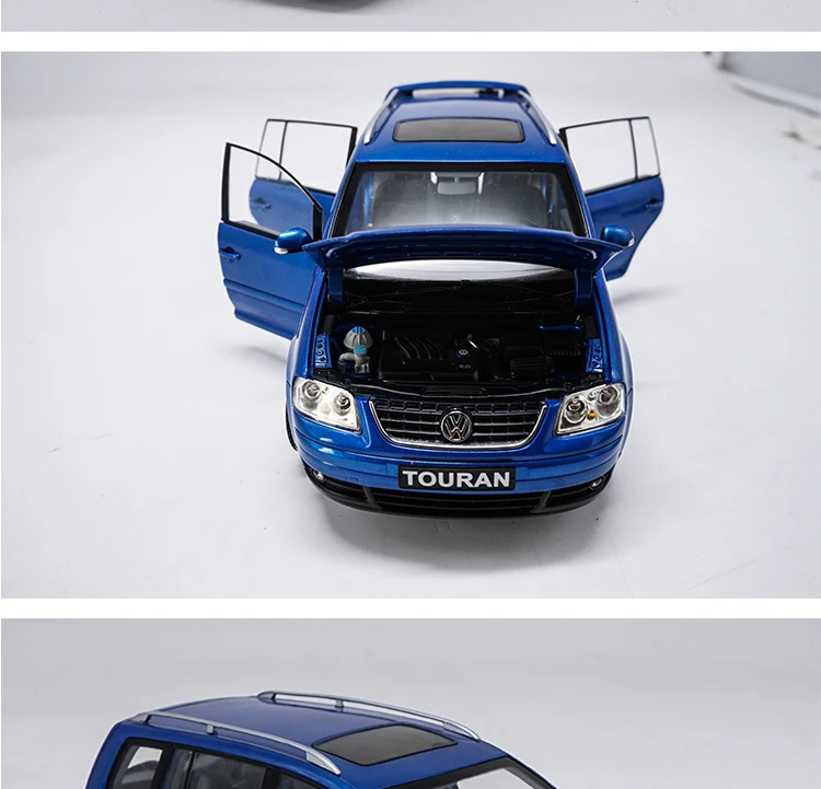 1:18 Высокая тщательная VW TOURAN MPV сплав модель автомобиля статические металлические модельные автомобили с оригинальной коробкой