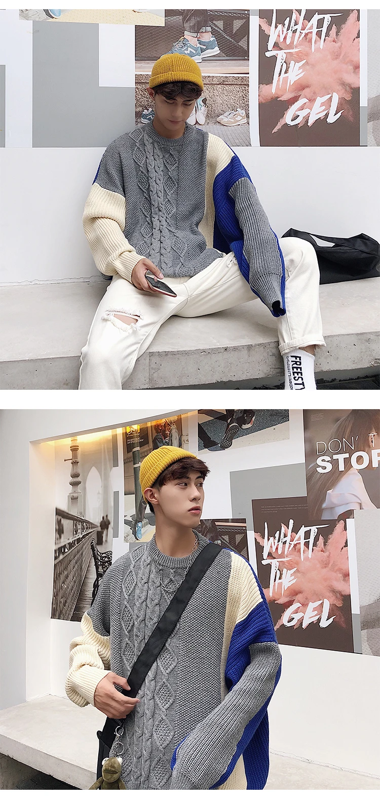 Зимние мужские цветные пальто, теплая одежда, шерстяные свитера, повседневный кашемировый пуловер, Высококачественная трикотажная S-2XL