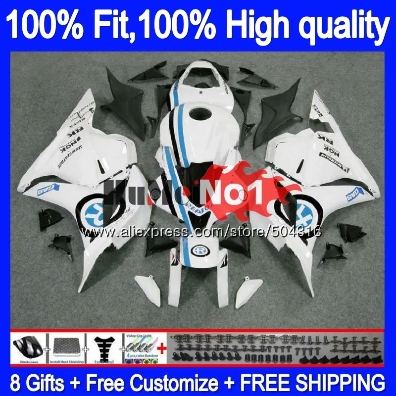 Литья под давлением для HONDA CBR600RR CBR 600 RR CC 600RR 600CC 44MC. 63 глянец Белый CBR600 RR 2009 2010 2011 2012 F5 09, 10, 11, 12, обтекатель - Цвет: No. 1