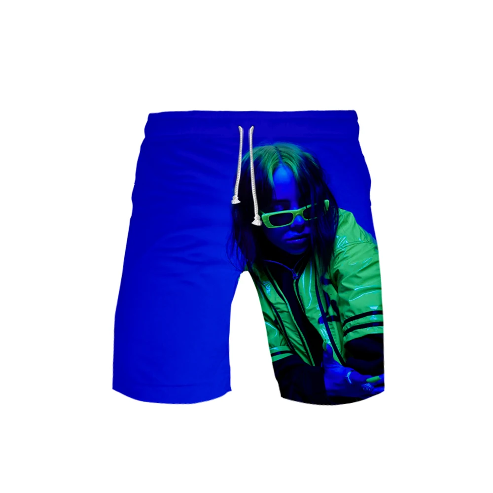 3D Billie Eilish, быстросохнущие шорты для плавания, шорты для мужчин, одежда для плавания, мужские купальные костюмы, Летние плавки для купания, пляжная одежда для серфинга