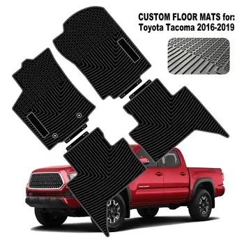 

For Toyota Tacoma Floor Mats 2016-2019 Custom Made Car Truck Mat Black Heavy Duty