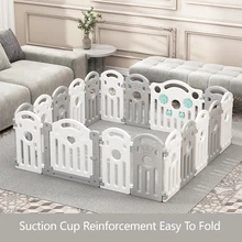 Barrera de seguridad para niños, corralito para bebés, valla protectora antideslizante para el hogar, estera para gatear, patio de juegos de doble uso para cama y suelo