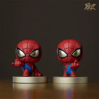 

Full Copper Artwork Limited Edition Spiderman Mini Dolls Hand Painted Model Home Decoration