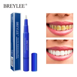BREYLEE Teeth Whitening Pen Remove Plaque Stains Serum Oral Hygiene Essence Tooth Care Dental  With Push Button 3ml
