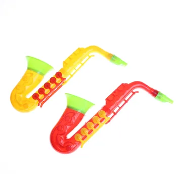 

Musical Saxophone Toy Plastic Learning Instrument Plastic Baby Kids Musical Instrument Early Education Toys 21cm
