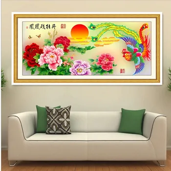 

New fashion 5D DIY Diamond Painting Cross Stitch Full Square Phoenix Embroidery Cross Stitch painting Home Decor 0330-251